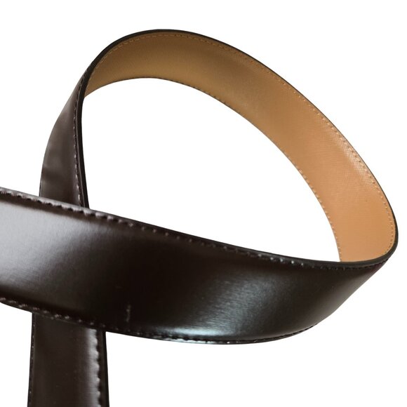 Mens Vintage PIERRE CARDIN Dress Belt Adjustable Ratchet Buckle Silver SZ 29-35" - Picture 5 of 15